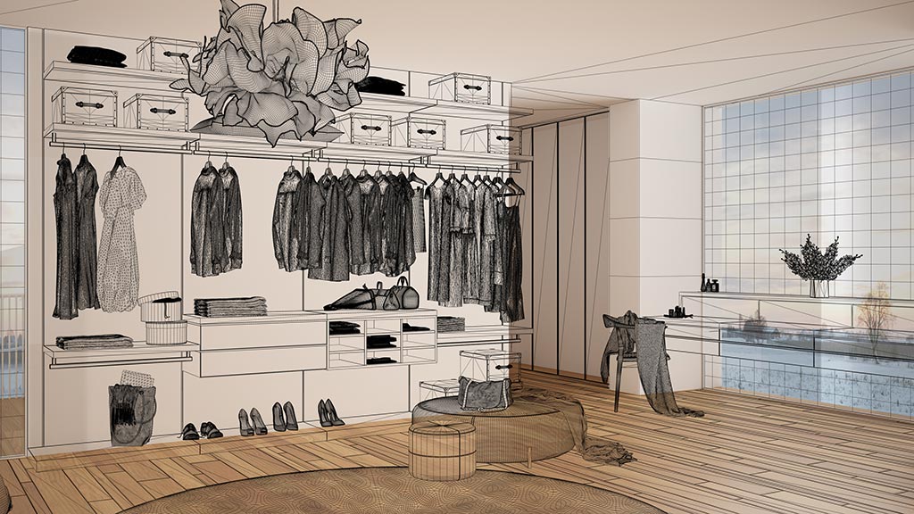 Dressing Room Concept Sketch